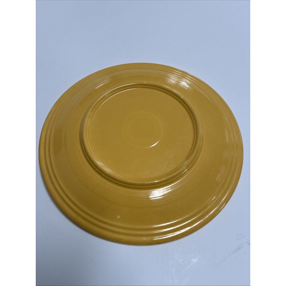 Vintage Fiesta Original Yellow 12" Round Chop Plate Platter Fiestaware 1936-1969 - Picture 3 of 5